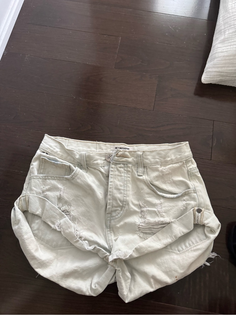 one teaspoon low rise denim shorts